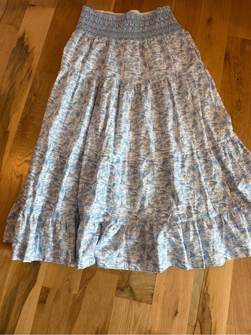 Dondolo Blue Print Skirt